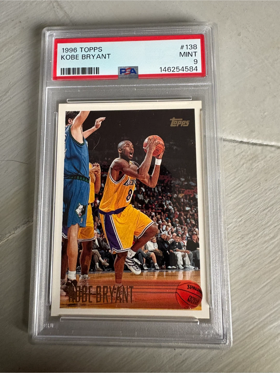 1996 Topps Kobe Bryant Basketball Card #138 Mint 9