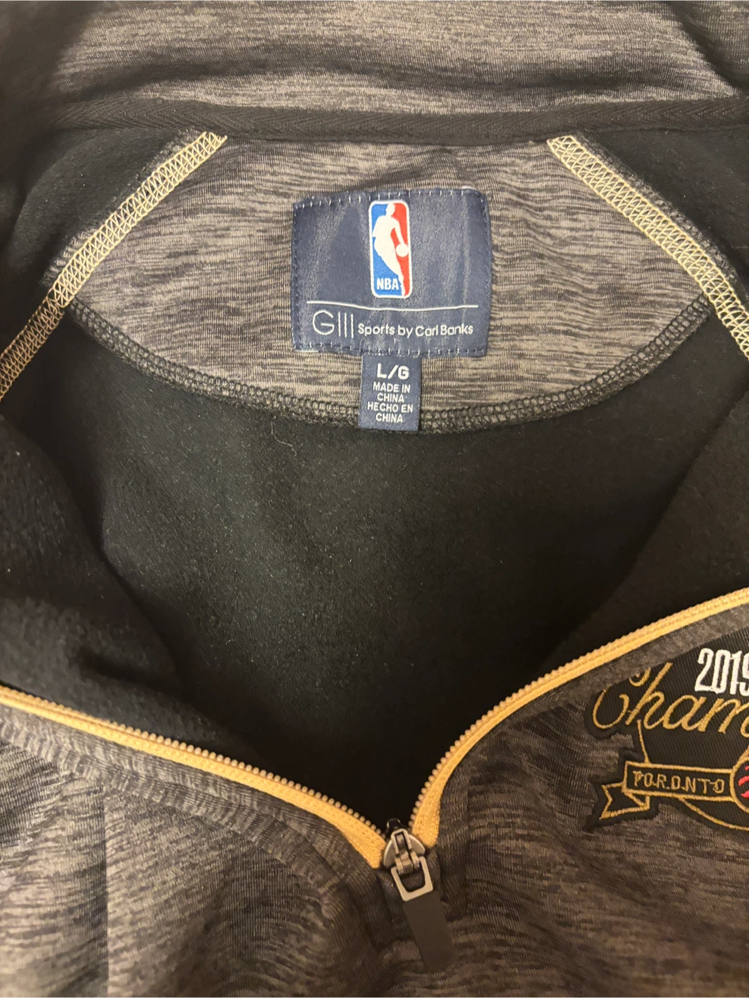 G-III 2019 Raptors Locker Room NBA Championship Quarter Zip - photo 4
