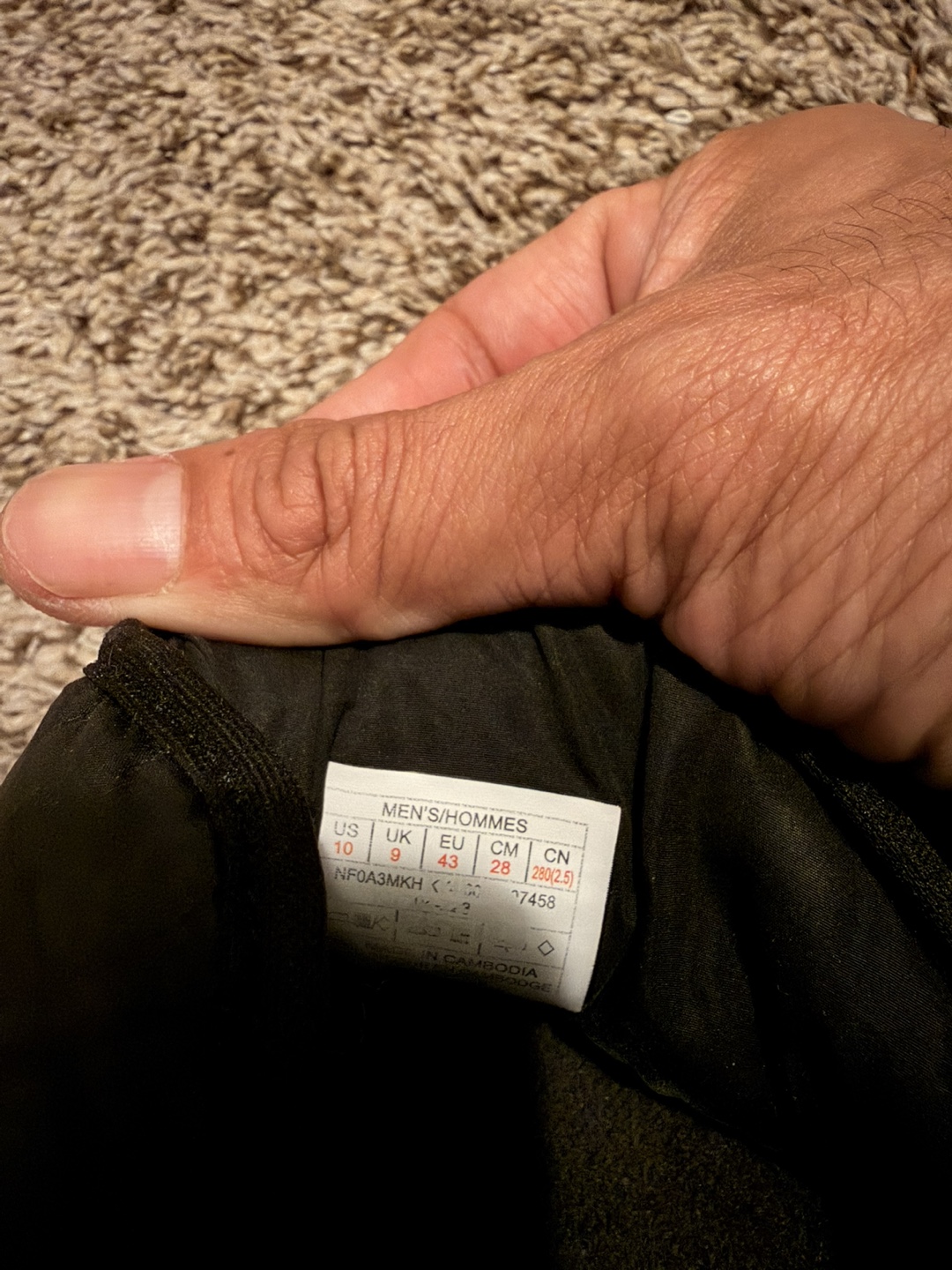 The North Face Black Padded Slippers Men's Size 9 US - photo 4