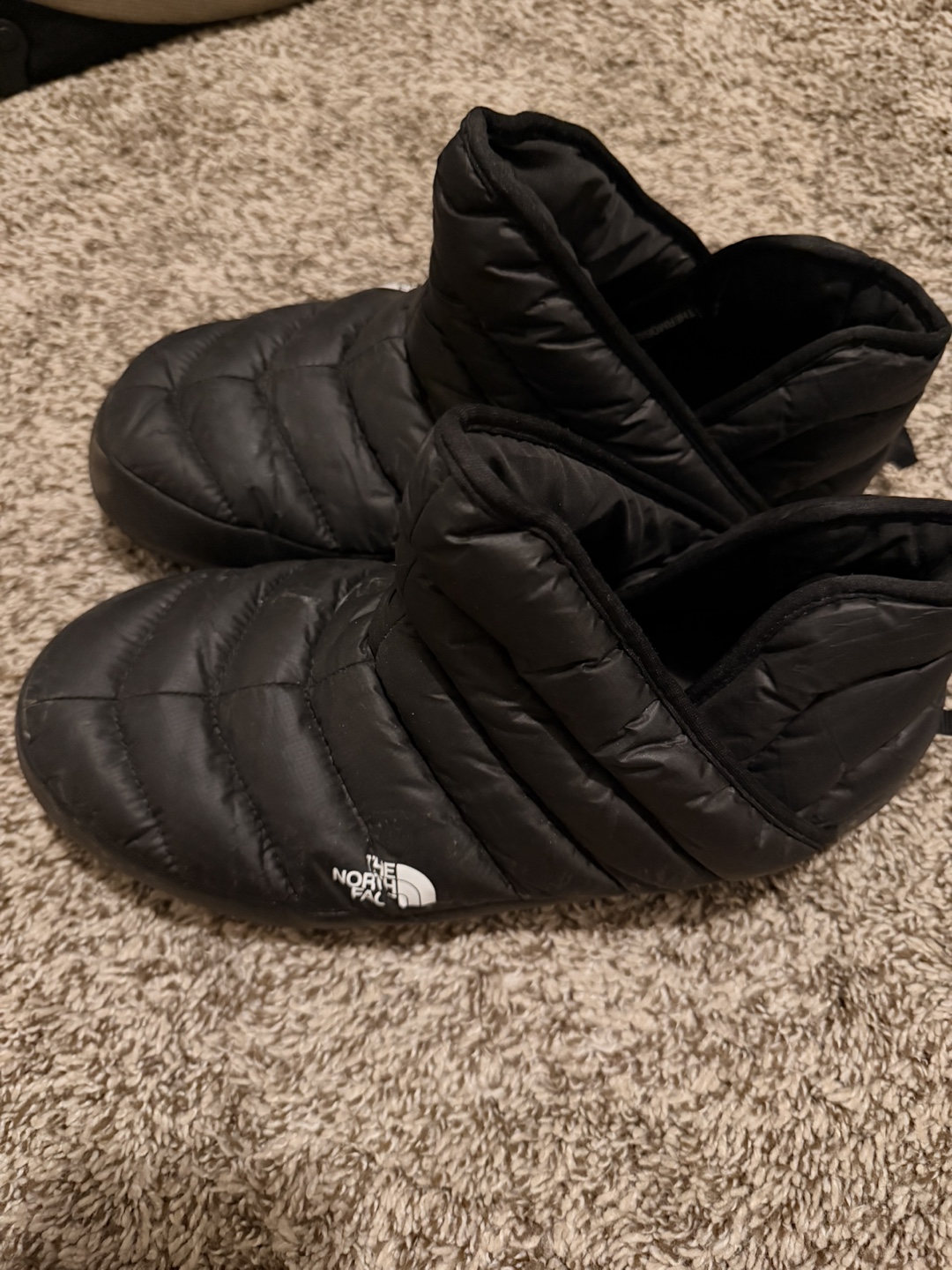 The North Face Black Padded Slippers Men's Size 9 US - photo 2