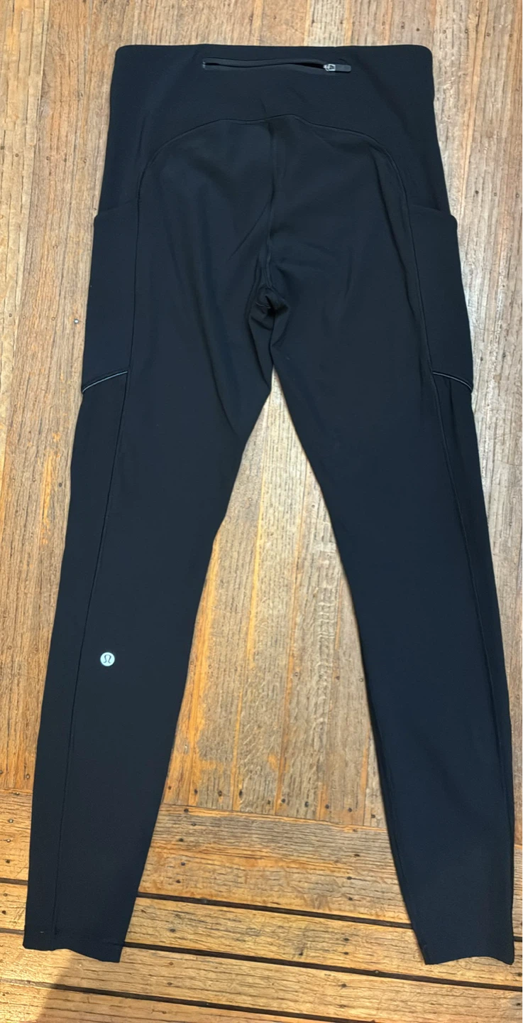 Lululemon Fast and Free Black Leggings with Pockets Size 6 - photo 2
