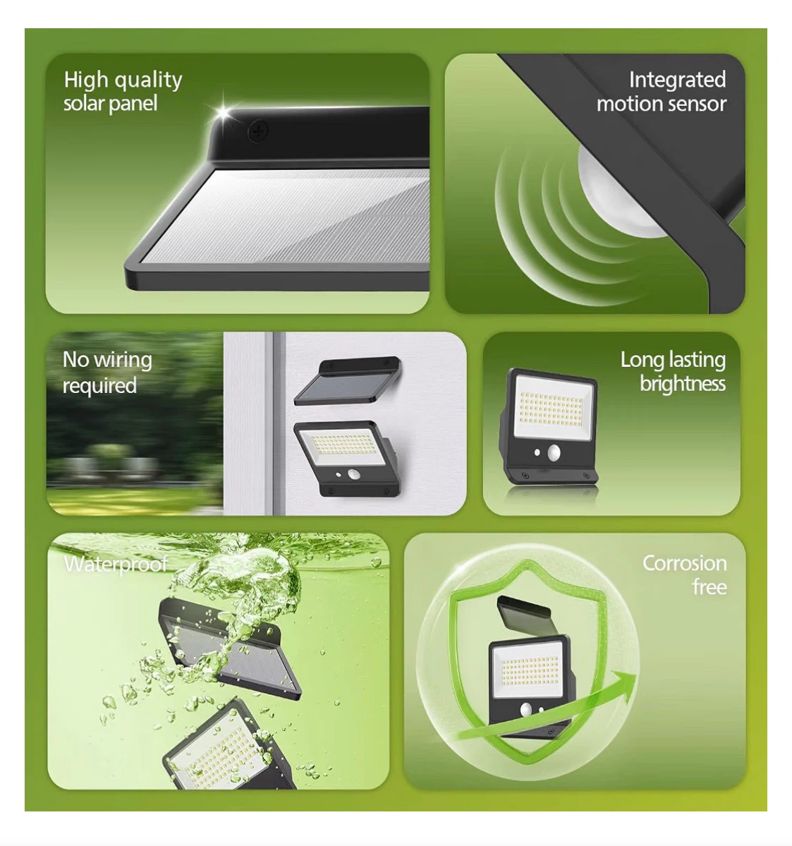 Solar Security Light Outdoor LED 6500K - photo 5