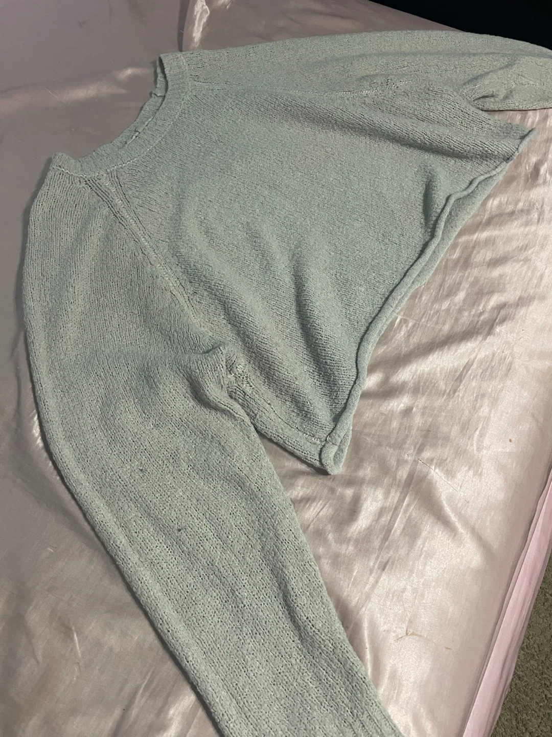 White Oversized Knit Sweater - photo 2