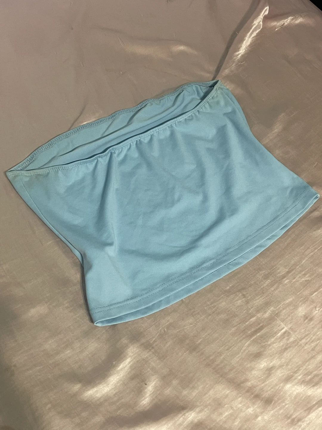 Baby Blue Strapless Tube Top - photo 2