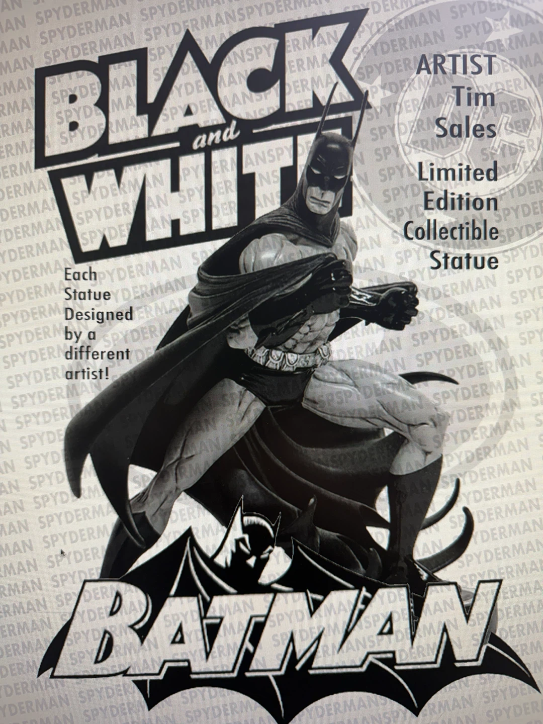 Batman Black and White Limited Edition Statue by Tim Sales