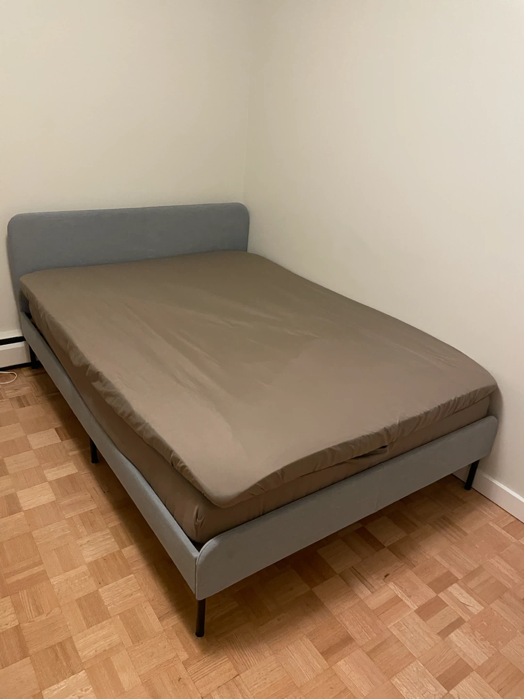 IKEA double size Grey Bed Frame with Slats