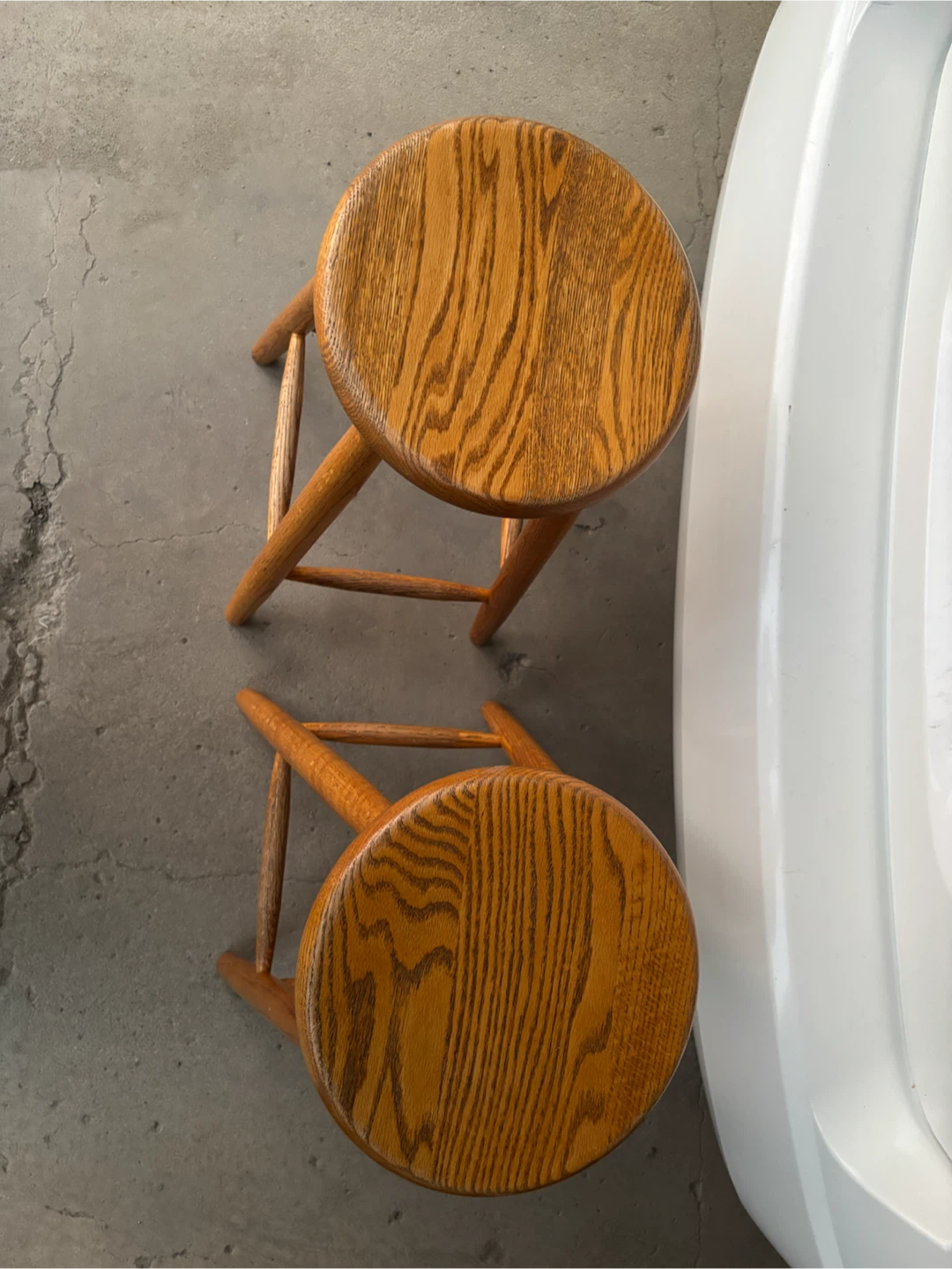 Set of 2 Wooden Bar Stools - photo 2