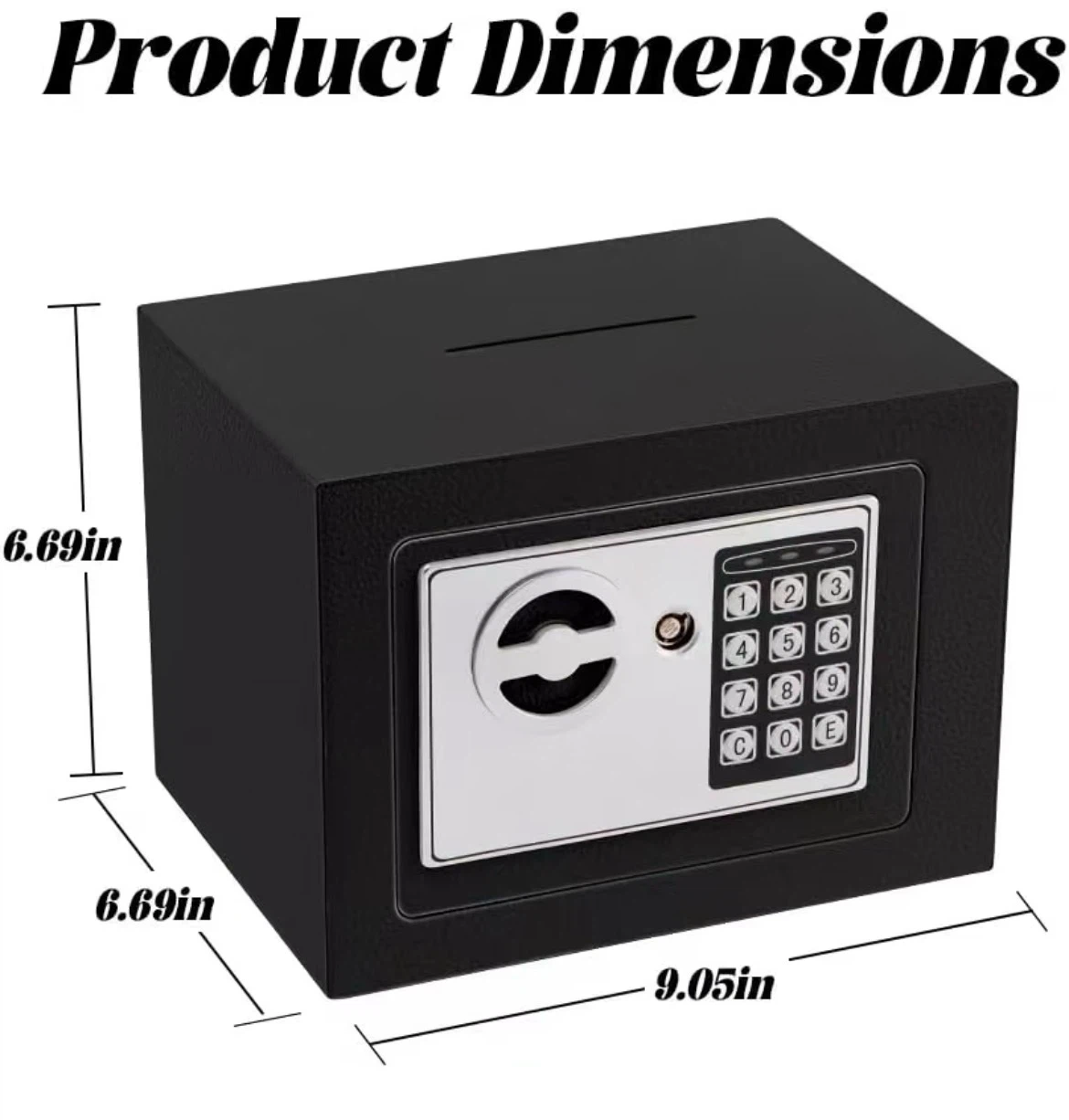 Small Electronic Safe Box With Digital Keypad & Keys - photo 3