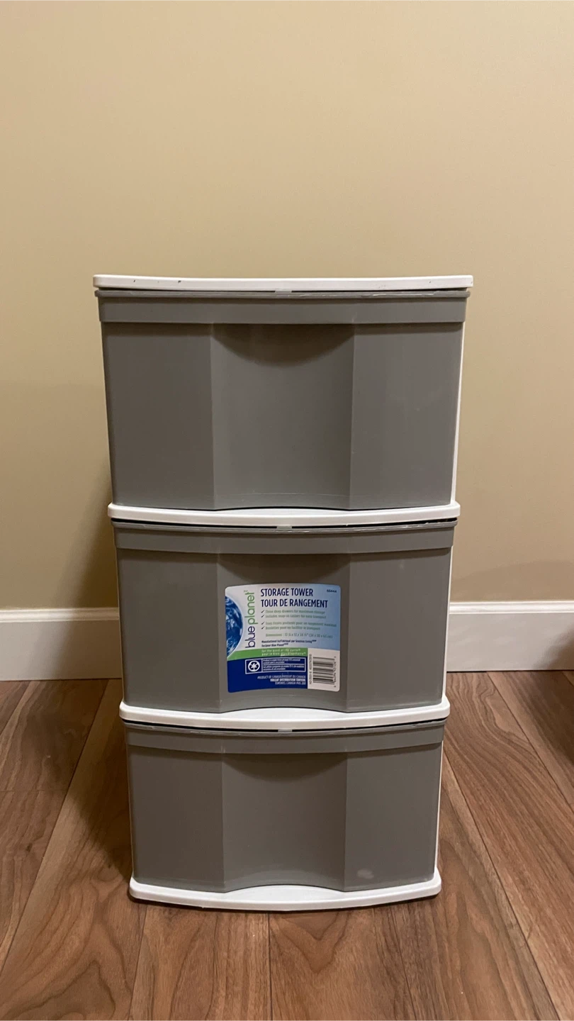 3-Drawer Storage Tower
