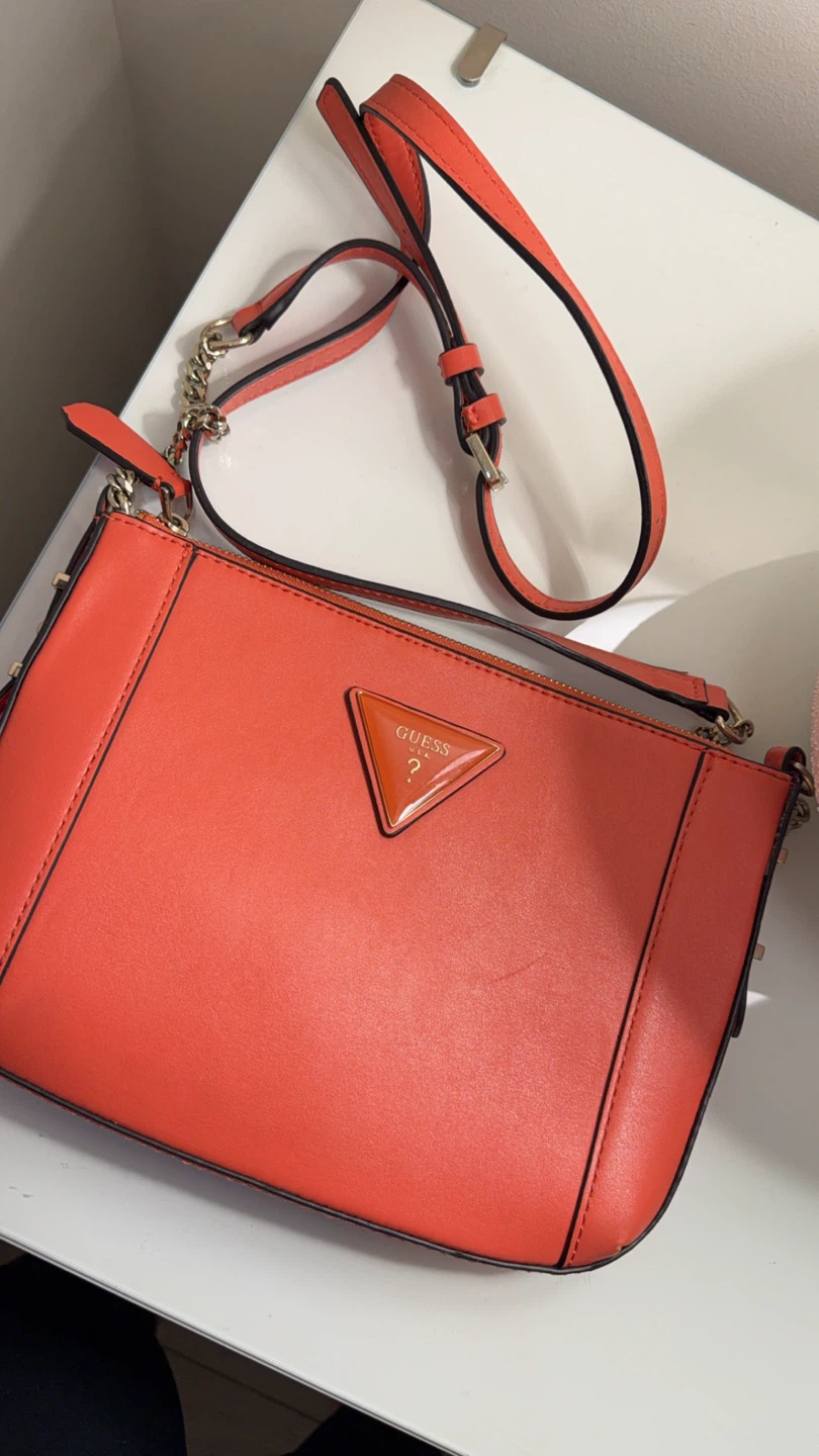 Guess Kamryn Mini Crossbody Bag - Coral