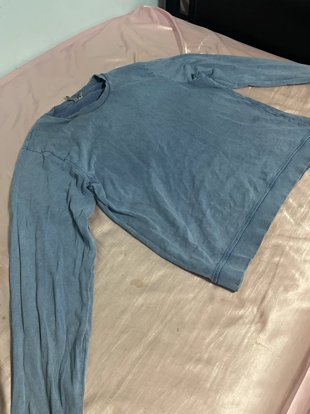 Blue Long Oversized Sleeve Shirt