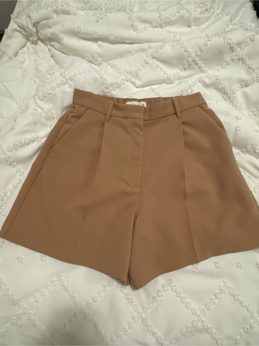 Abercrombie & Fitch Tan Pleated Shorts - M