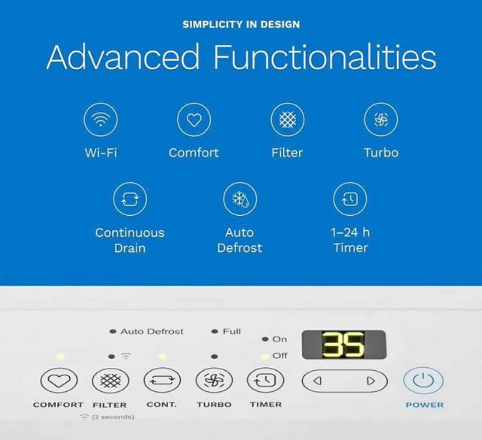 Dehumidifier 50 Pint with Wi-Fi and App Control - photo 2
