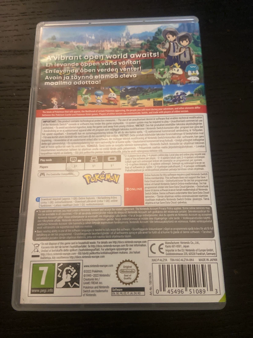 Nintendo Switch Pokemon Violet Game - photo 2