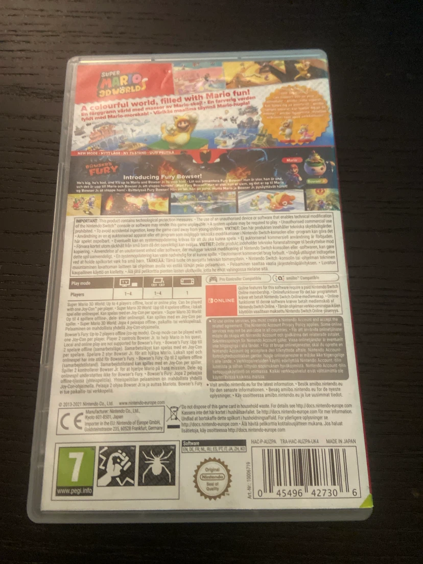 Nintendo Switch Super Mario 3D World + Bowser's Fury Game - photo 2