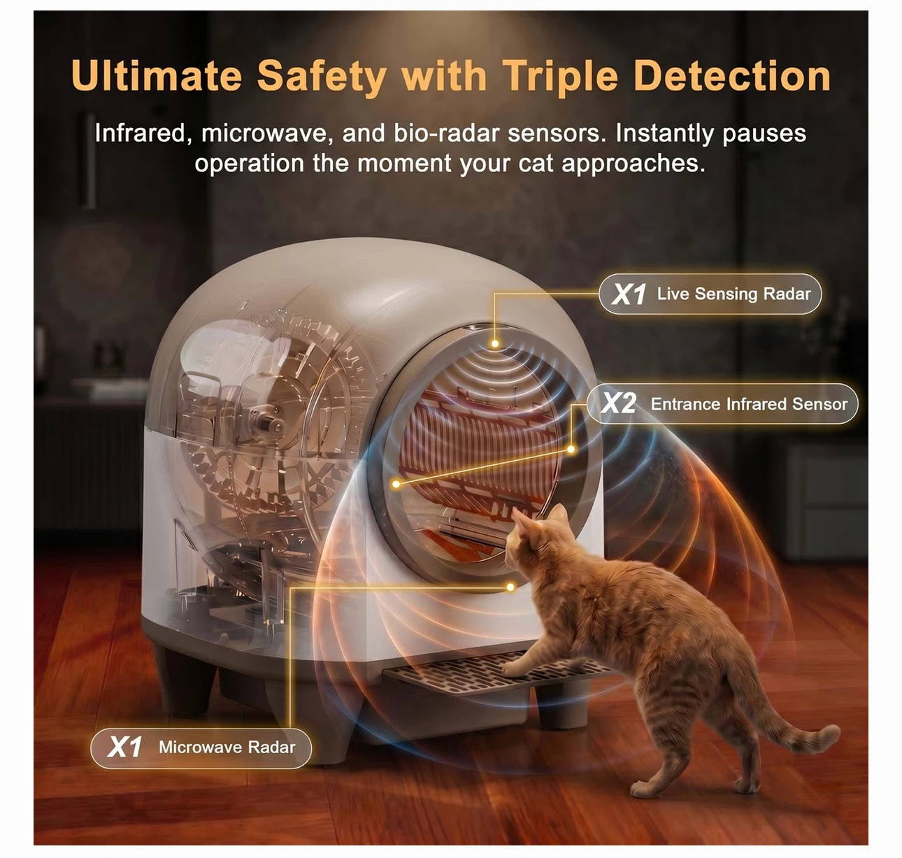 🔥 Brand NEW – Automatic Self-Cleaning Cat Litter Box, 90-L - photo 4