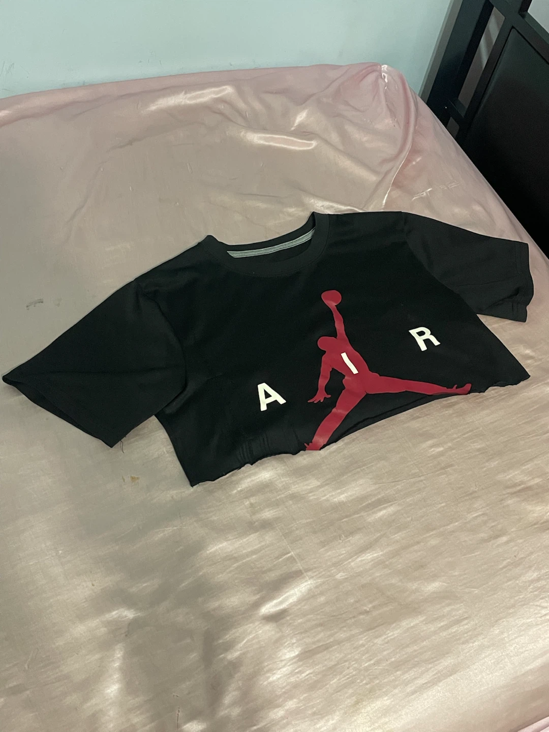 Black Air Jordan Crop Top
