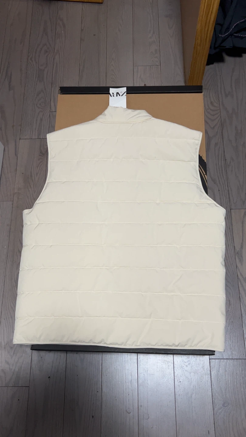 Zara Puffer Vest Cream Size L - photo 3