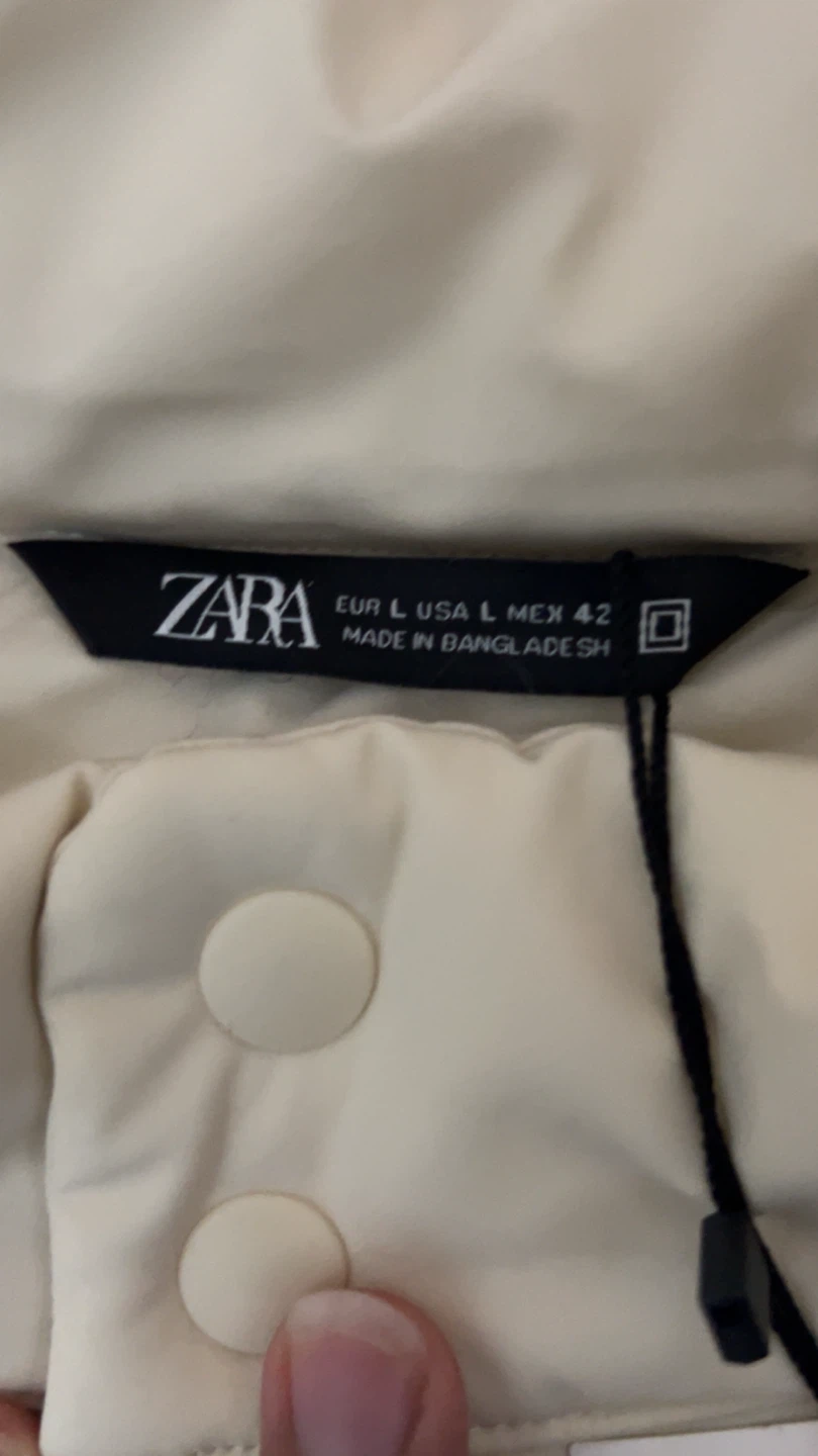 Zara Puffer Vest Cream Size L - photo 4