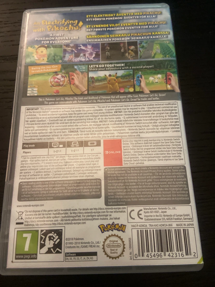 Nintendo Switch Let's Go Pikachu Game - photo 2