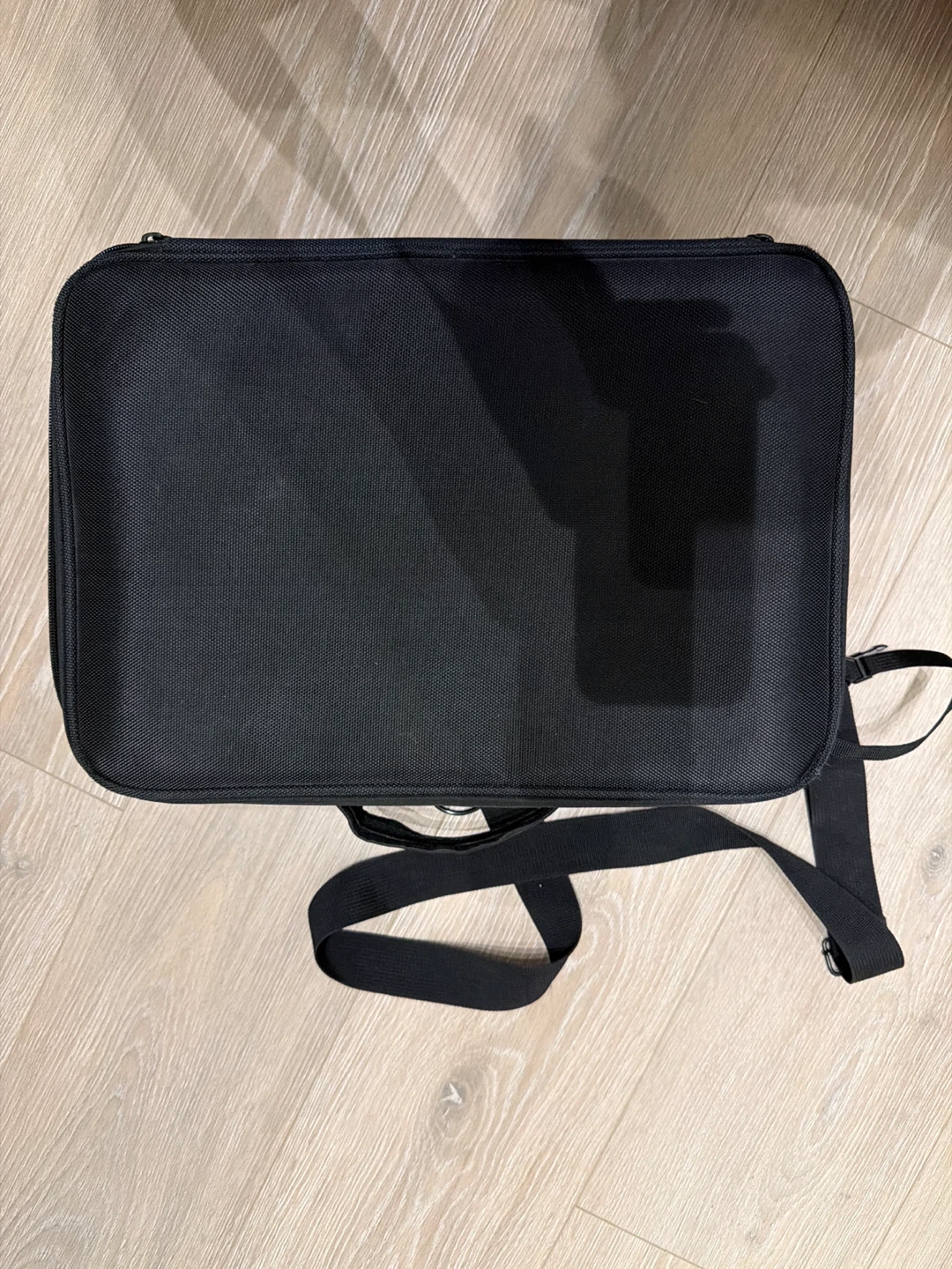 Black Makeup Train Case with Adjustable Compartments