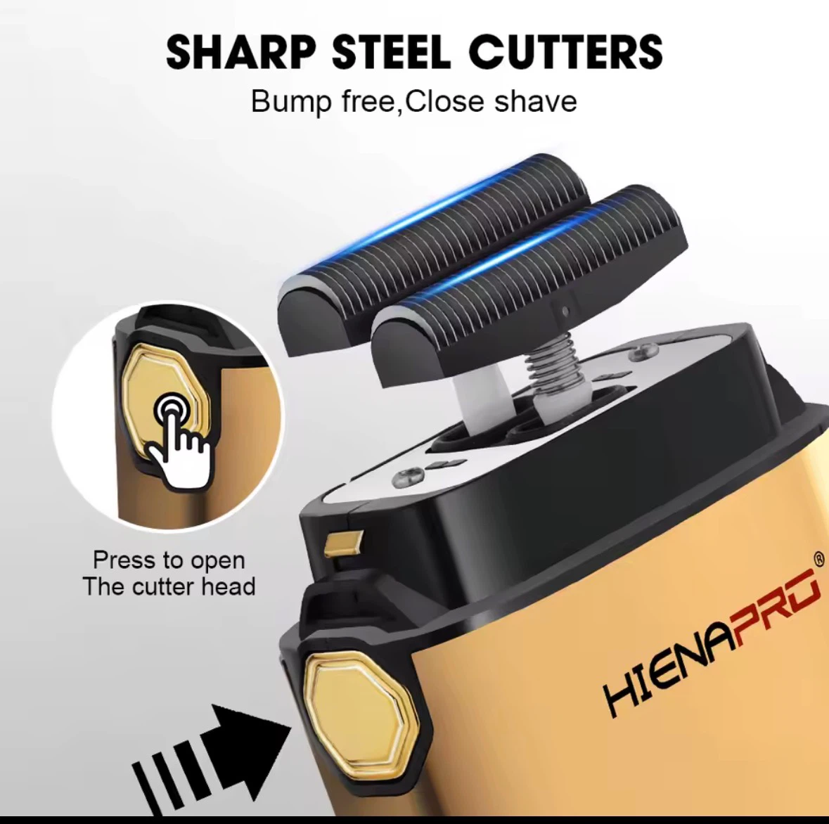 HIENAPRO HYN-809 Gold Electric Foil Shaver - photo 2