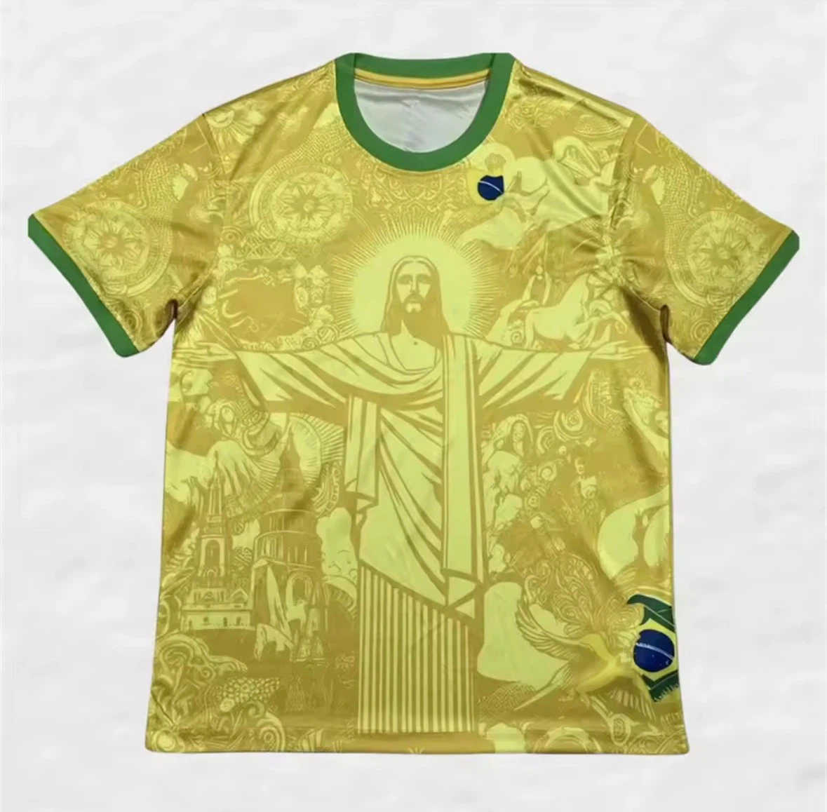Yellow Jesus Christ Graphic T-Shirt