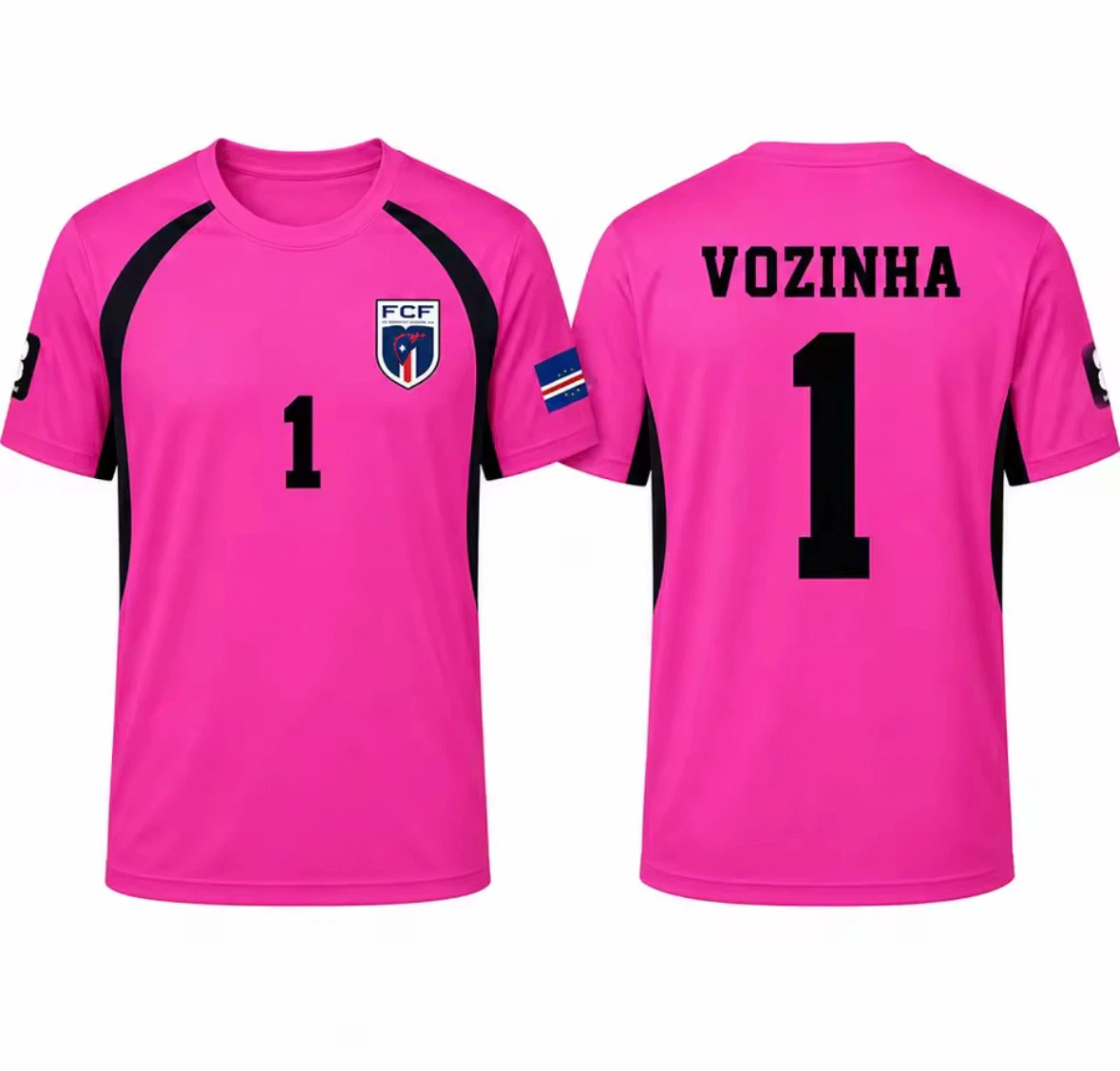 VOZINHA #1 Pink Goalie Jersey