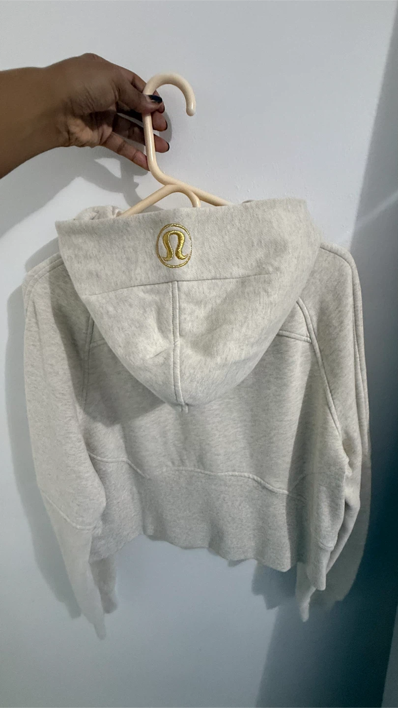 Lululemon Scuba Oversized Half-Zip Hoodie Heathered Bone/Gold - photo 4