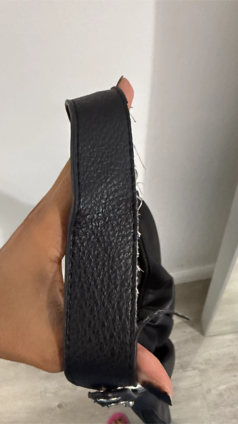 Black Leather Shoulder Bag - photo 2