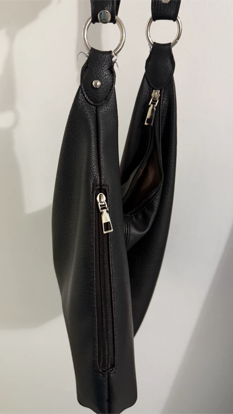 Black Leather Shoulder Bag - photo 5