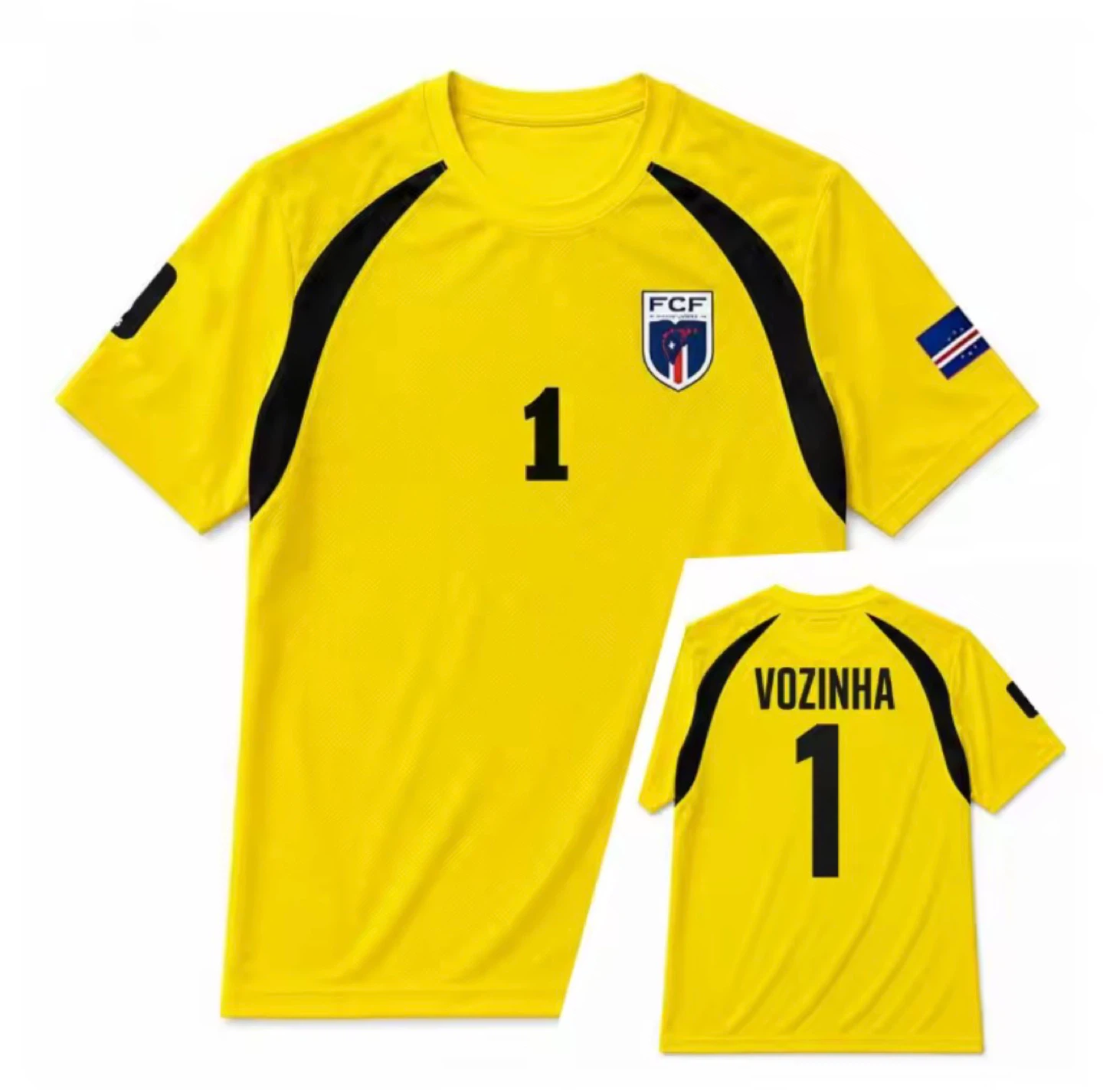 FCF VOZINHA #1 Yellow Goalkeeper Jersey