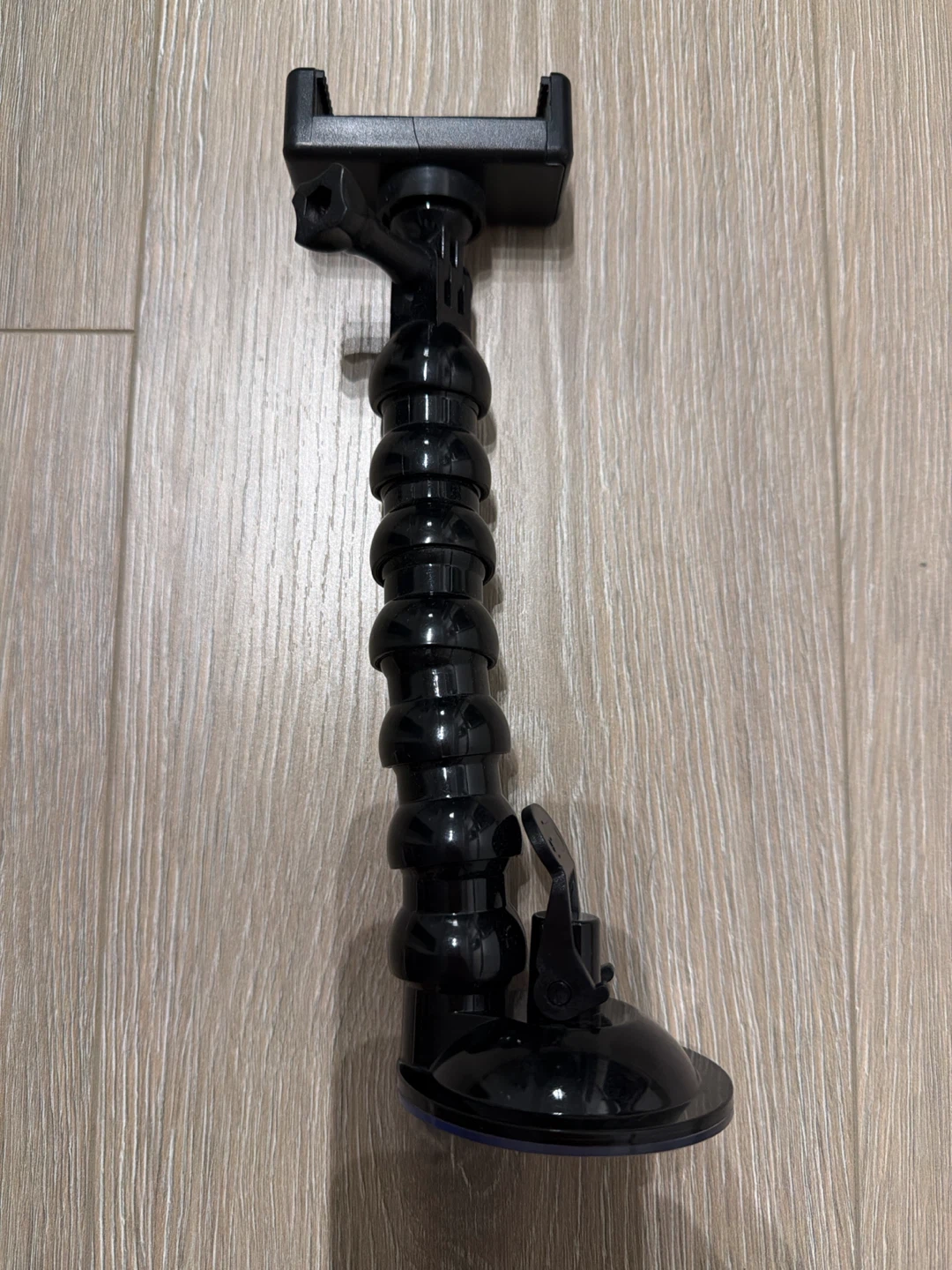 Black Flexible Gooseneck Phone Holder with Suction Cup