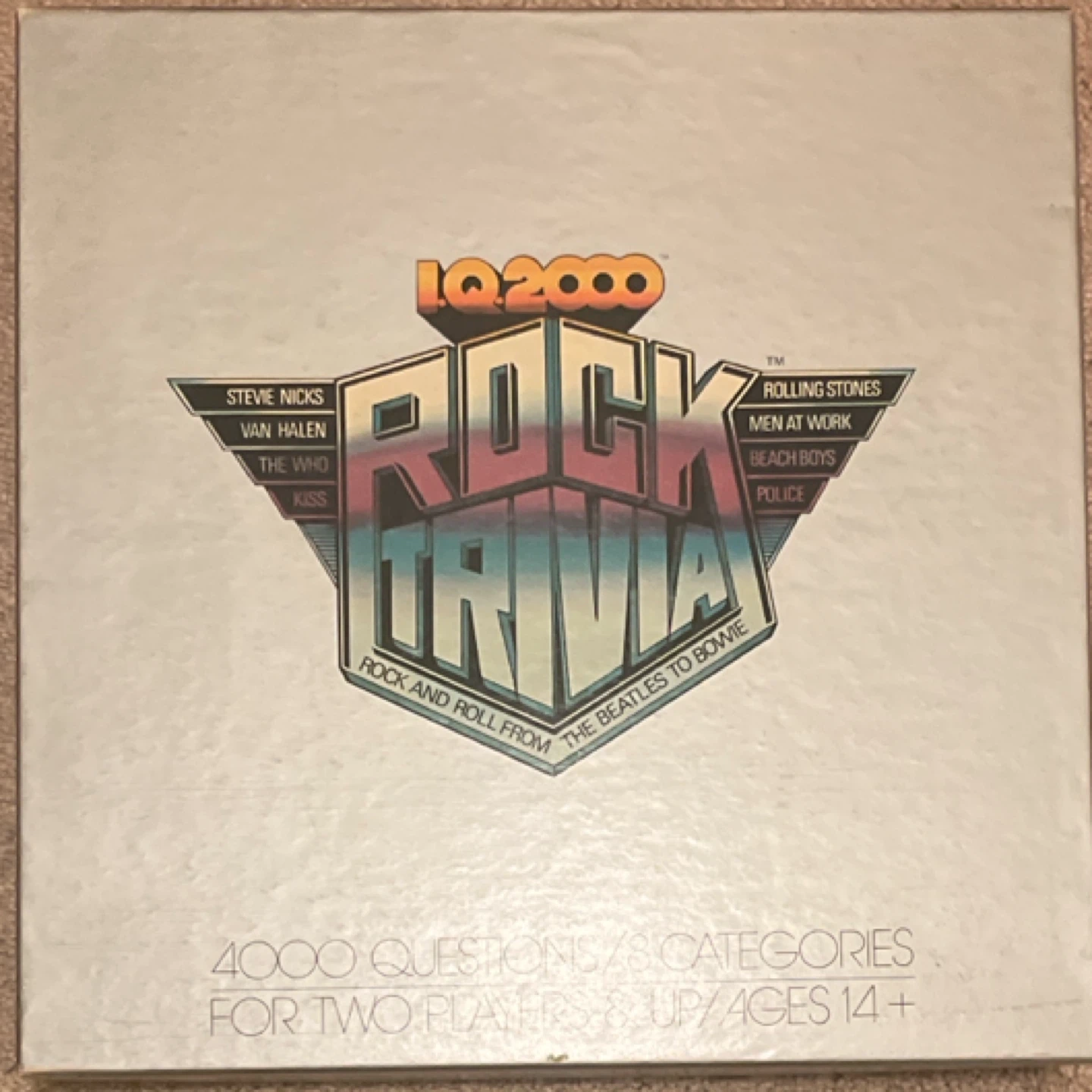 IQ 2000 Rock Trivia Board Game