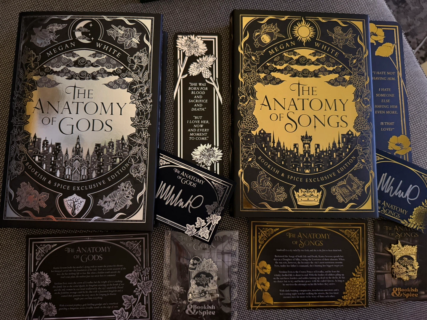 Bookish & Spice Megan White ~ Anatomy of Song & Gods