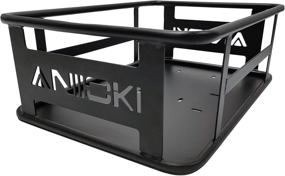 Aniioki Black Metal Cargo Rack/Basket for ebike - photo 2