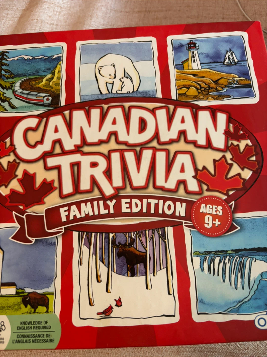 Canadian Trivia Family Edition Board Game