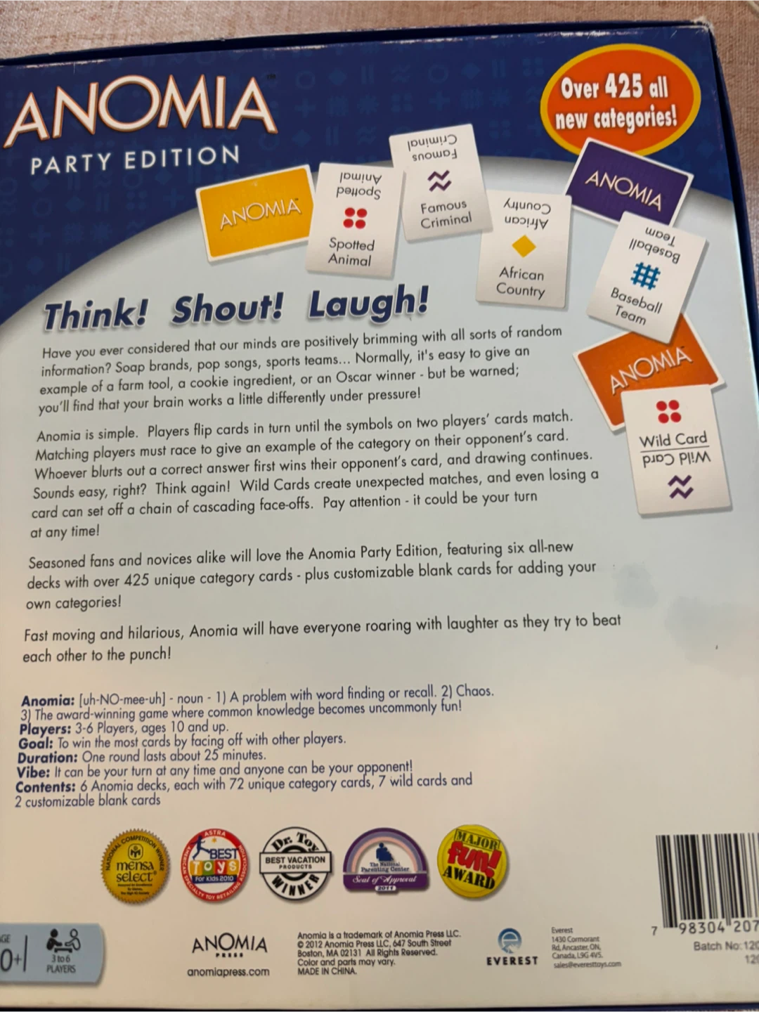 Anomia Party Edition Card Game - photo 2