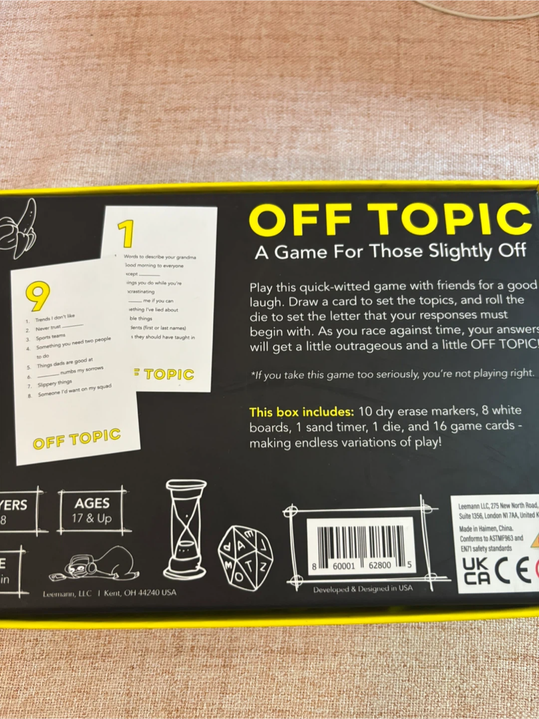 OFF TOPIC A Game For Those Slightly Off Card Game - photo 2
