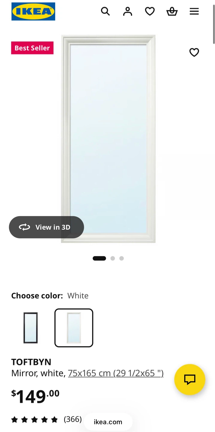 IKEA TOFTBYN Mirror