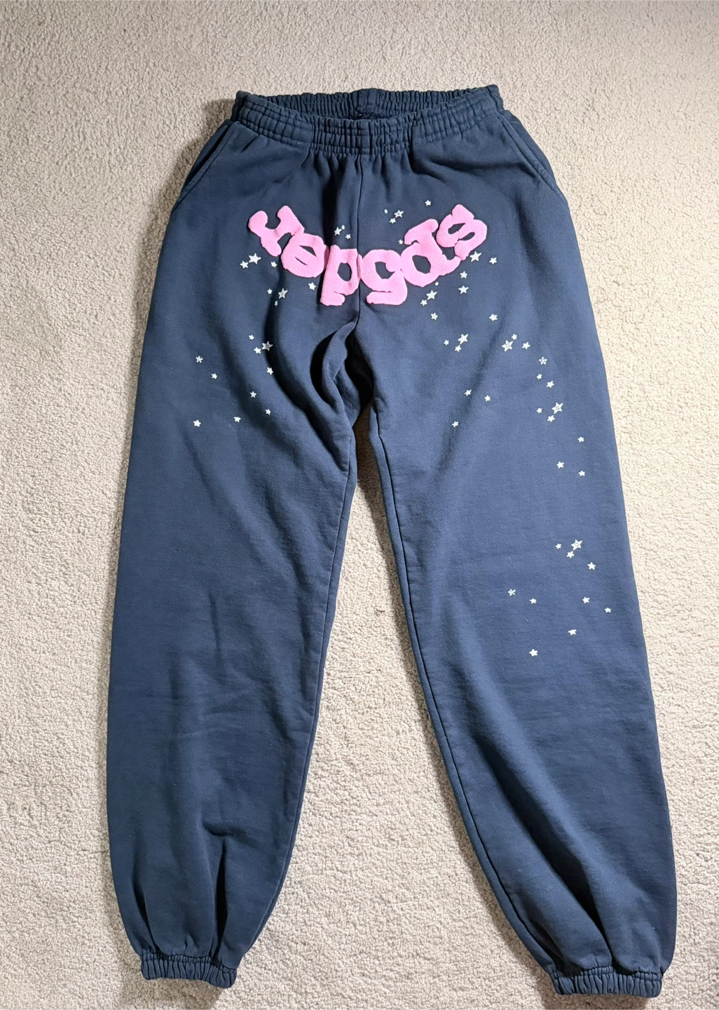 AUTHENTIC SP5DER OG Web Navy Sweatpants