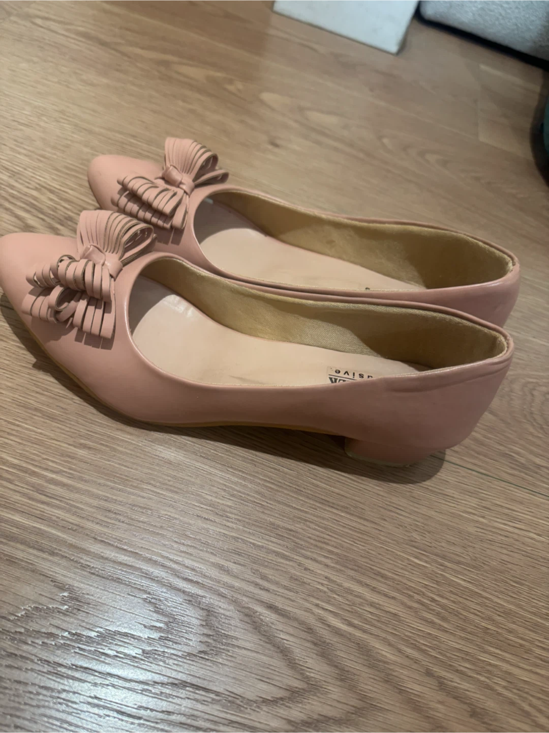 Moon Walk Exclusive Pink Ballet Block Heels with Bow