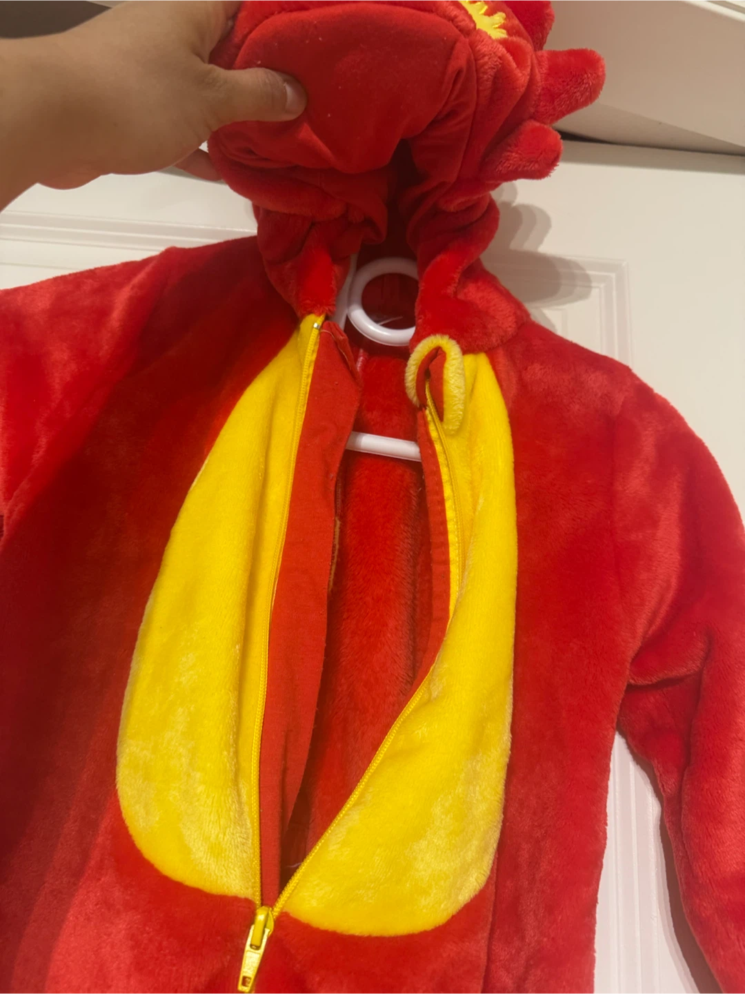 Halloween Kids Red Dragon Costume & Farm Animal Cow Costume - photo 3