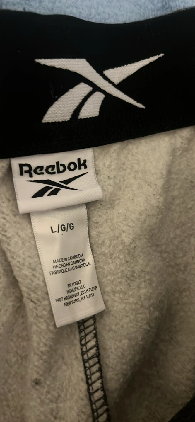 Reebok Men's Grey Cargo Joggers - Size L/G - photo 3