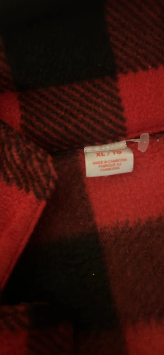 Red and Black Plaid Flannel Shirt - XL - photo 2