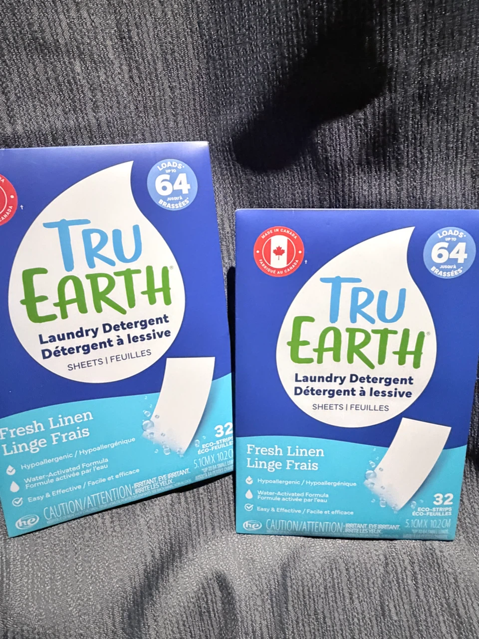 Tru Earth Laundry Detergent Sheets Fresh Linen (2 x 32 Count)