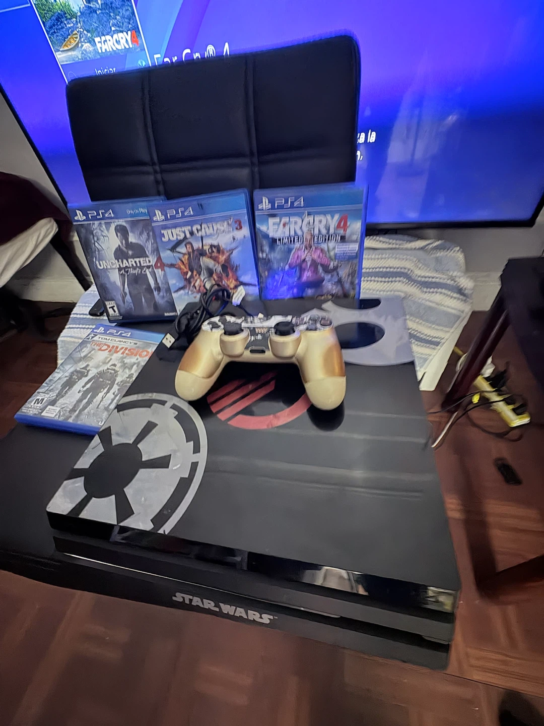 PlayStation 4 Star Wars Edition Console with Games - photo 3