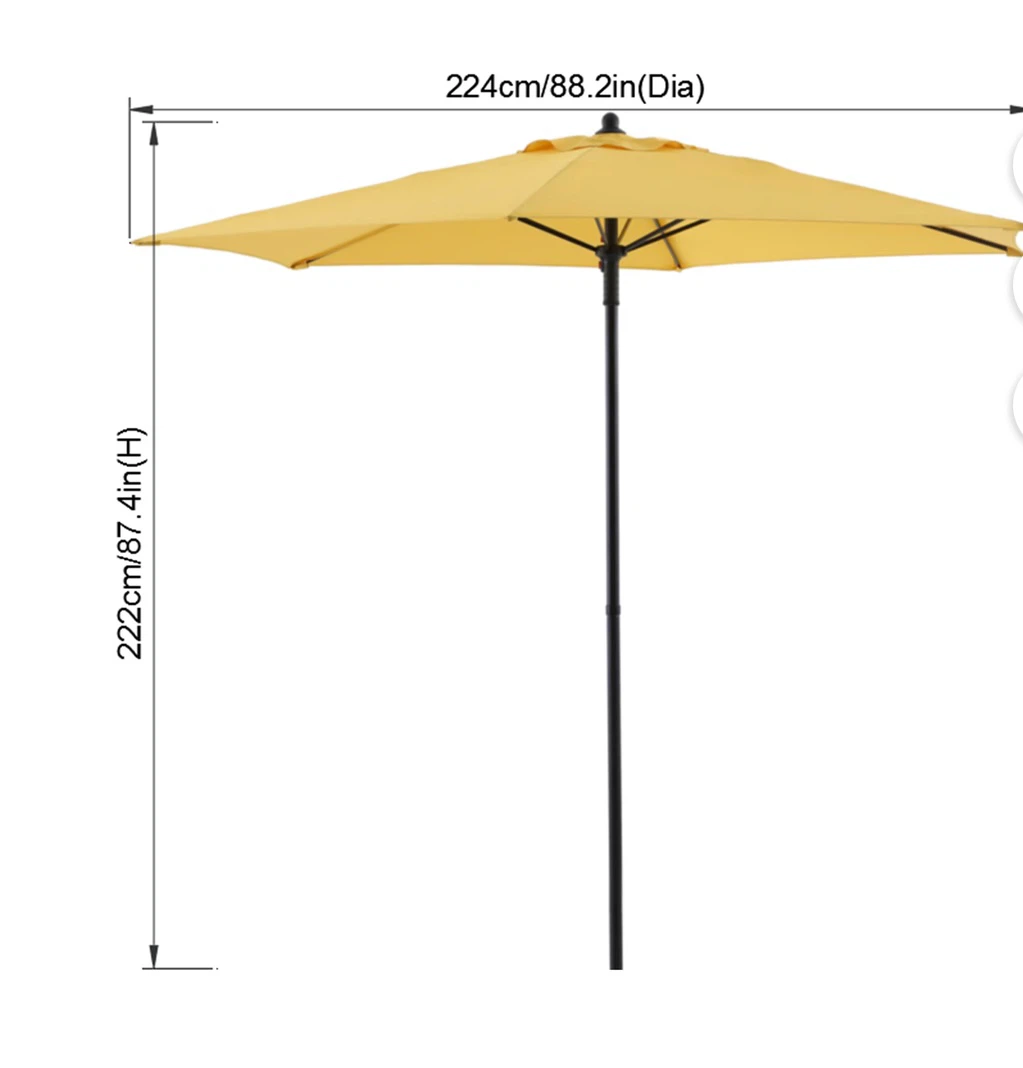 HOMETRENDS 7.5 ft Patio Umbrella ☂️ (BASE/STAND NOT INCLUDED) - photo 3