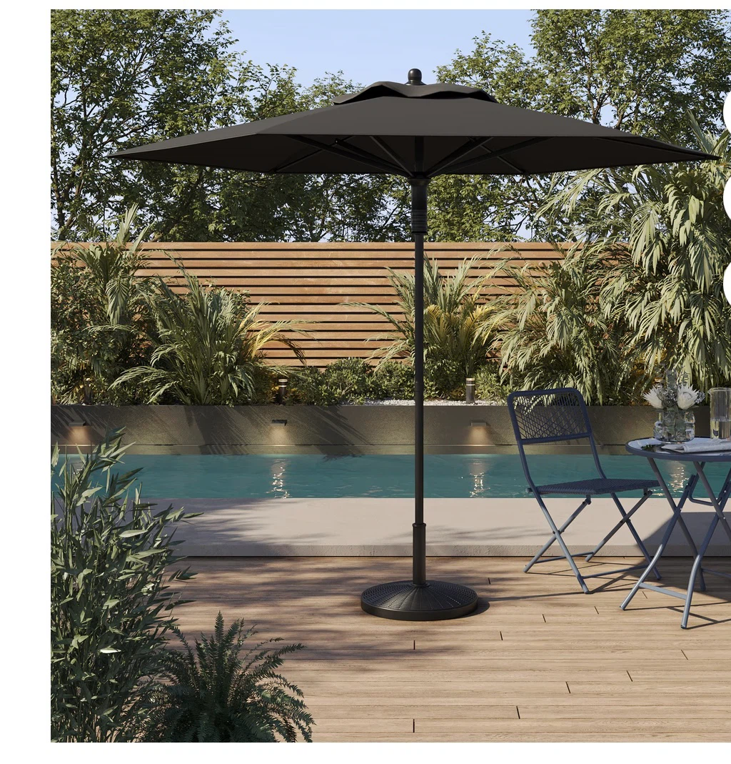 HOMETRENDS 7.5 ft Patio Umbrella (BASE NOT INCLUDED)