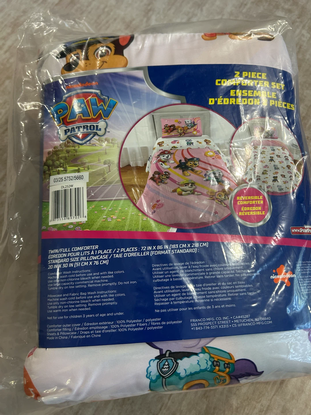PAW Patrol Kids Comforter Set – Brand New in Package – $20 - photo 5